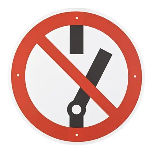 12193 VDE Panneau dinterdiction VDE