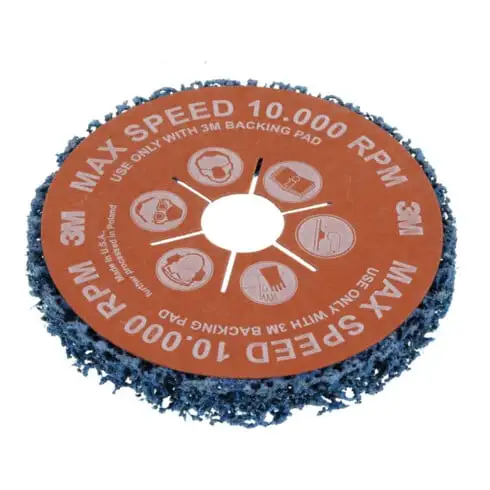 3M Disque de nettoyage grossier (SiC) avec dos en fibre de verre, CG-DB,⌀ disque: 115 mm