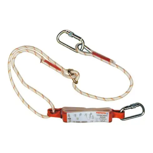 Longe de protection antichute 3M avec absorbeur d'énergie 1260314, longueur 1,8 m