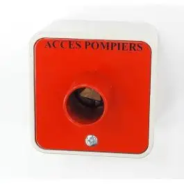 Boîtier à fixer au mur avec visière pour 1 module