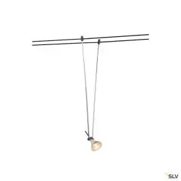 TELESKOP, spot pour câble tendu, MR16, 21-51cm, noir