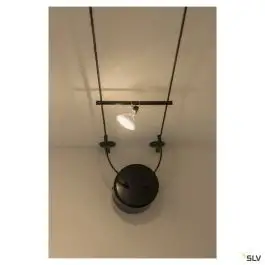 TENSEO, support mural 10 cm, intérieur, pour câble tendu T.B.T, noir, 2 pièces