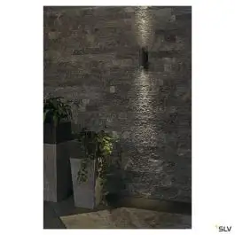 ASTINA, applique extérieure, alu brossé, GU10/TCR50-SE, 2x 11W max, IP44