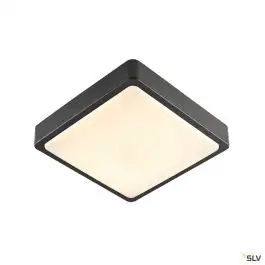 AINOS, applique et plafonnier ext, carré, anthracite, LED 17W, 3000K/4000K, IP65