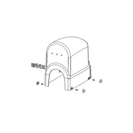 391 - capot de protection avec logo faac