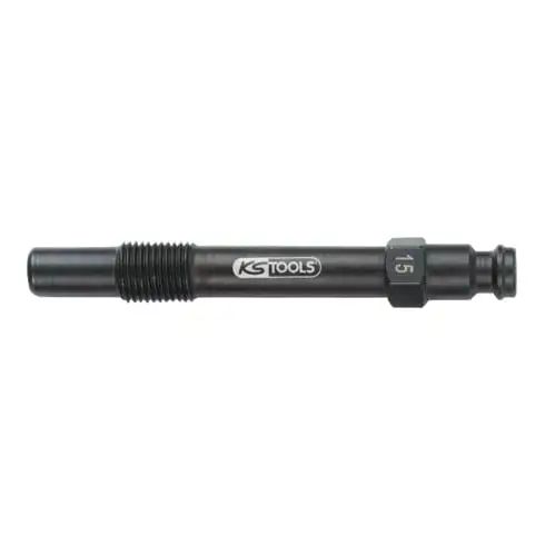 Adaptateur pour bougie de préchauffage KS Tools, M10x1,0 avec filetage mâle, longueur 75 mm Type 15