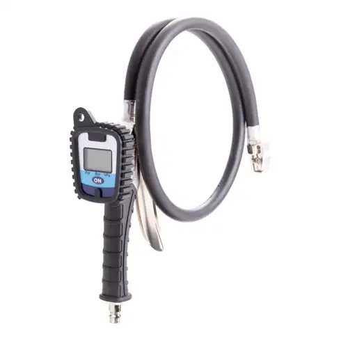 Aerotec Druckluft Reifenfüller Luftdruckprüfer LCD PRO PSI 30 cm Schlauch ungeeicht