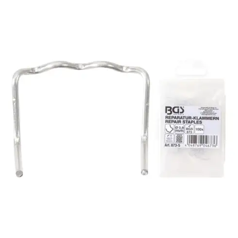 Agrafes de réparation forme L Ø 0,8 mm 100 pièces BGS