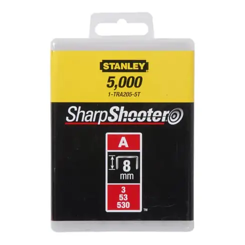 Agrafes Stanley type A 8mm 5000 pcs.