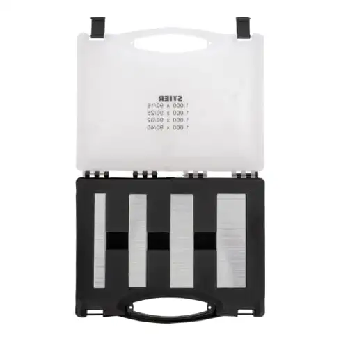 Agrafes STIER type 90 en coffret, 16 - 40 mm