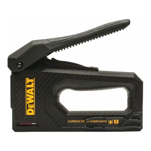 Agrafeuse manuelle et cloueuse 2 en 1 DEWALT en fibre de carbone pour agrafes de 6-14mm et clous à tête de 12, 15mm type 18 DWHT80276-0