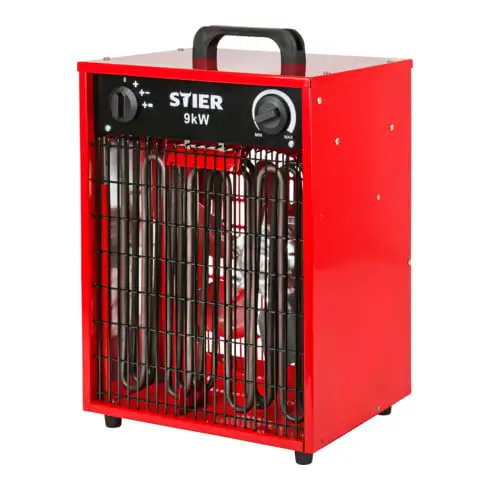 Appareil de chauffage électrique STIER Basic 9,0 kW 1150 m³/h