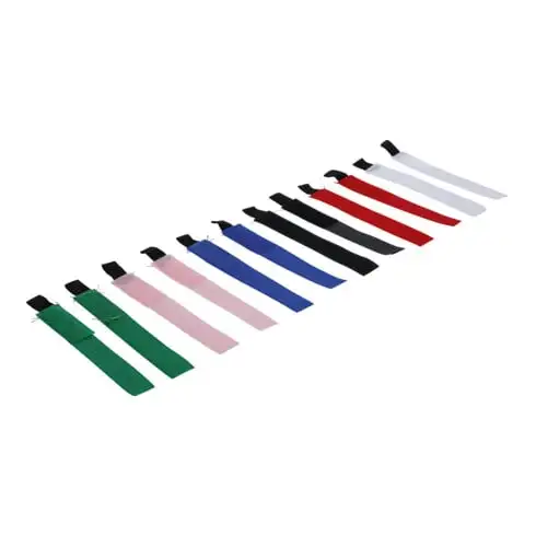 Assortiment de bandes auto-agrippante 20 x 190 mm 12 pièces BGS Do it yourself