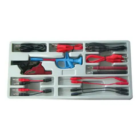 Assortiment de câbles de test et accessoires 15 pièces BGS