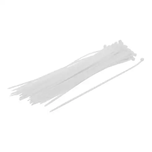 Assortiment de colliers plastique blanc 4,8 x 300 mm 50 pièces BGS Do it yourself