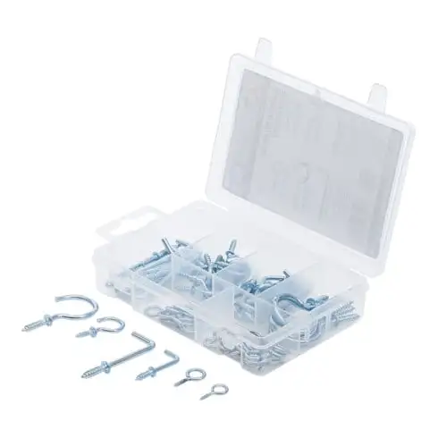 Assortiment de crochets à visser 80 pièces BGS Do it yourself