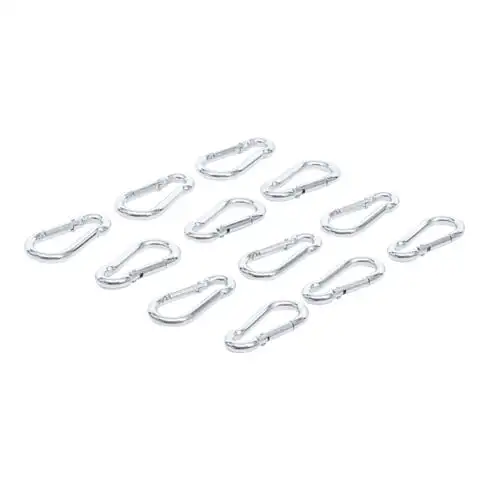 Assortiment de crochets mousquetons 5 x 50 mm 12 pièces BGS