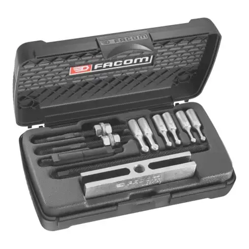 Assortiment de façades "Micromécanique" - Extracteur, inserts d'écartement Boîte en plastique, 11 pcs.