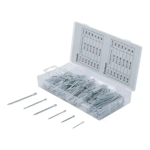 Assortiment de goupilles Ø 1,6 - 4,0 mm 555 pièces BGS