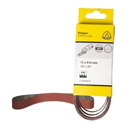 Bande abrasive CS 310 XF, 10 x 330 mm grain 120 F4G