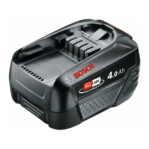 Batterie Bosch 18 Volt lithium-ion PBA 18 Volt, 4,0 Ah W-C, accessoires du système