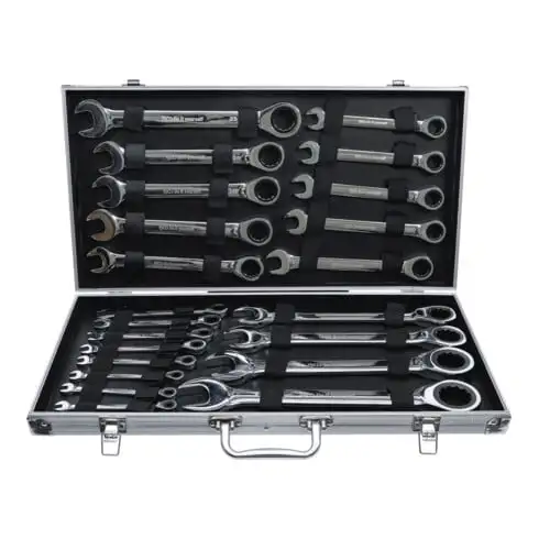 BGS Jeu de clés mixtes à cliquet 6 - 32 mm 22 pièces