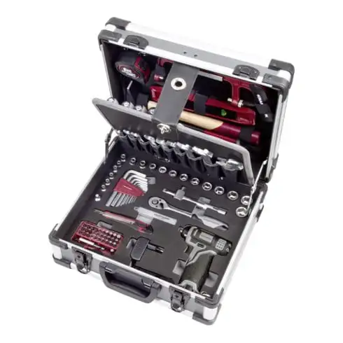 Boîte à outils Kraftwerk B152 avec visseuse sans fil, 103 pièces