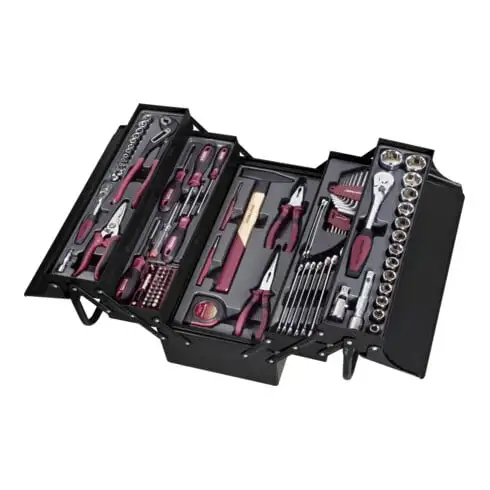 Boîte à outils Kraftwerk, équipée, 1/4" + 1/2", 106 pièces.