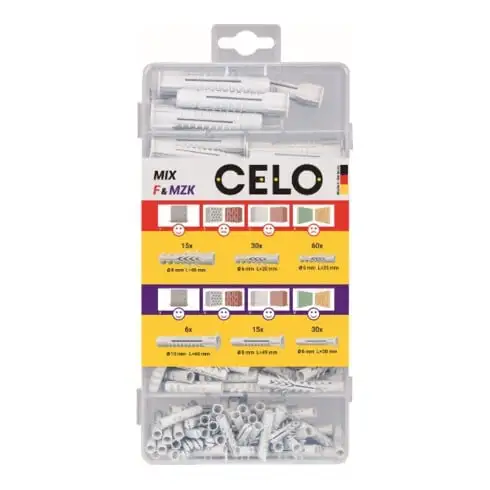 Boîte d'assortiment CELO F et MZK