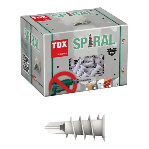 Bouchon TOX en placoplâtre spirale 32