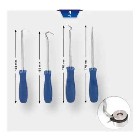 Brilliant Tools Kit d'outils crochets, 4 pcs