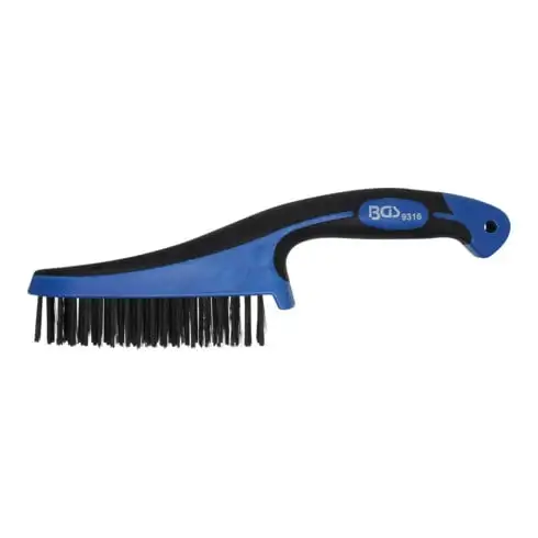 Brosse acier à poignée plastique 282 mm BGS