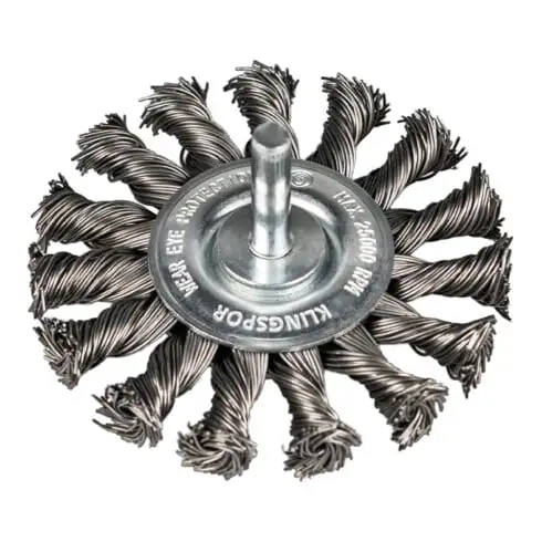 Brosse circulaire torsadée Klingspor nombre de rangées 1, 75 x 12 x 6 mm 0,5 acier