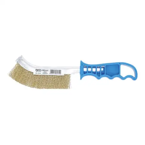 Brosse en fil d’acier laitonnée 260 mm BGS