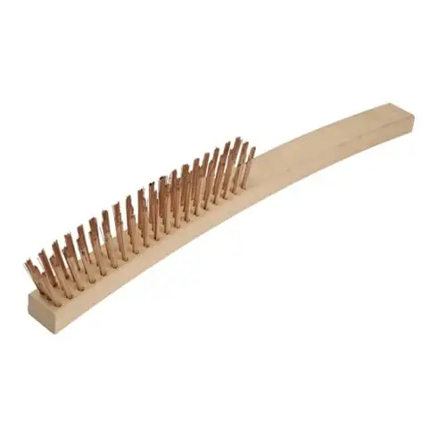 Brosse métallique 3 rangées L. 350 mm sans étincelles