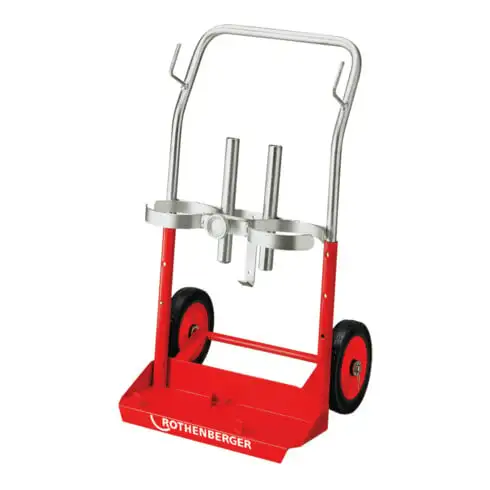 Chariot Rothenberger pour le transport de bouteilles de gaz de 5 et 10 litres