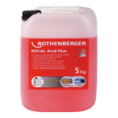 Chimie de détartrage Rothenberger ROCAL Acid Plus, 5 kg