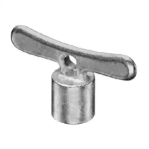 Clé à douille Schell chromé mat, avec carré 5mm