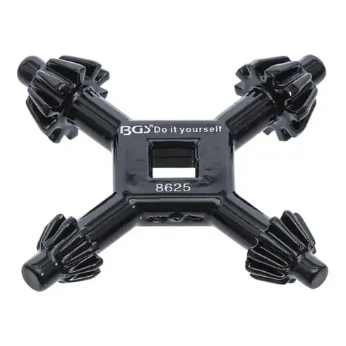 Clé en croix-de mandrin universelle Ø 4 / 5,5 / 6 / 7 mm BGS Do it yourself