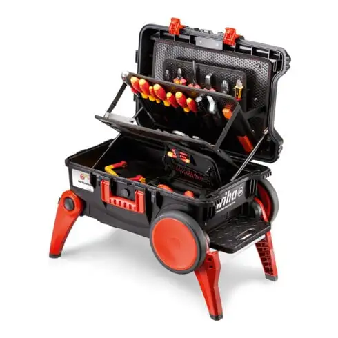 WIHA Jeu de valises à outils“XXL III electric” 100 pièces, Nombre d'outils : 100