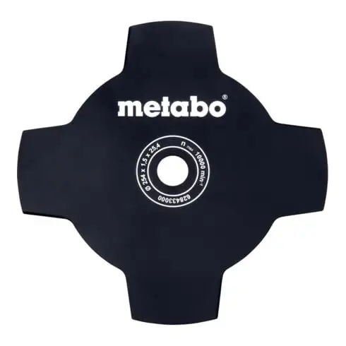 Couteau à herbe Metabo 4 lames