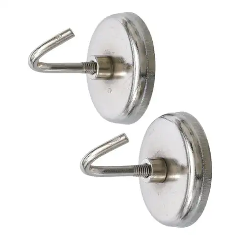 Crochet magnétique rond Ø 35 mm 2 pièces BGS Do it yourself