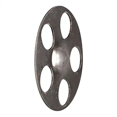 Disque de serrage perforé pour isolants HV 36, zingué fischer