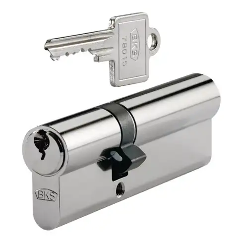 Double cylindre profilé BKS PZ 8812 31/31 mm fct. deux côtés nbre clé 3 id.
