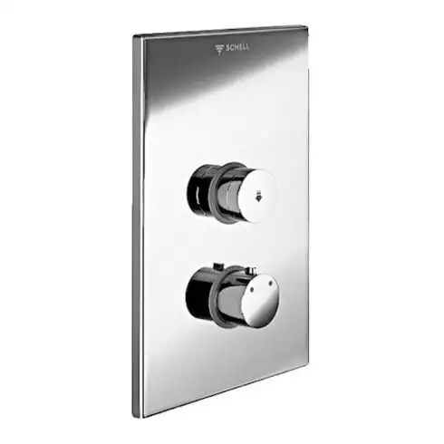 Douche murale encastrée LINUS type D-SC-T panneau frontal en acier inoxydable