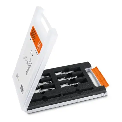Fein Set de forets hélicoïdaux HSS avec porte-outil Weldon 3/4 in
