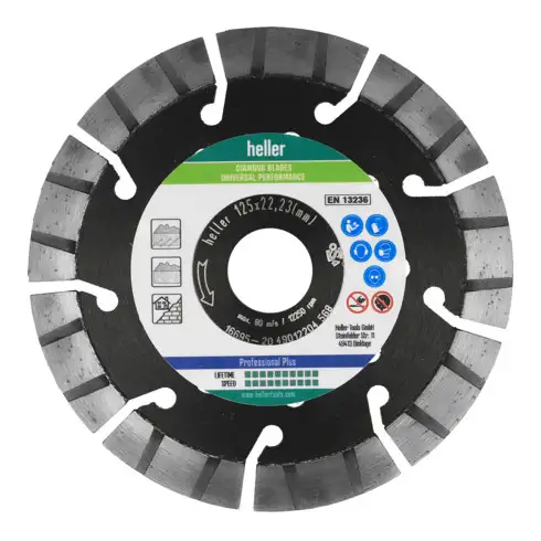 Heller Tools Diamond Blade Universal Performance 125 x 22.23/X-Lock