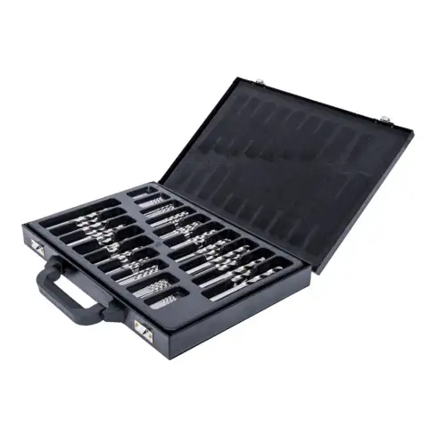 Jeu de 170 forets hélicoïdaux STIER Standard DIN 338 HSS-G 1 à 10 mm par pas de 0,5 mm