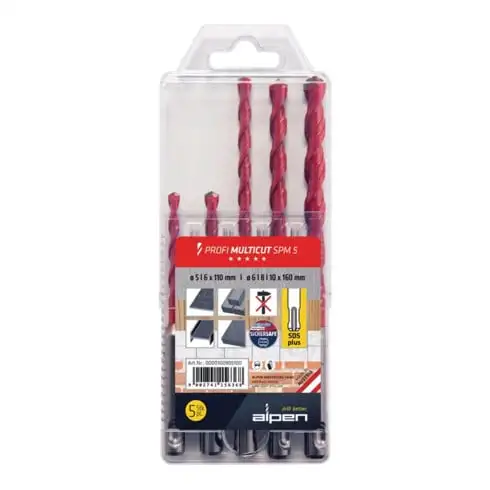 Bohrersatz Profi Multicut 5 pcs. 5,6x110, 6,8,10x160mm SDS-Plus