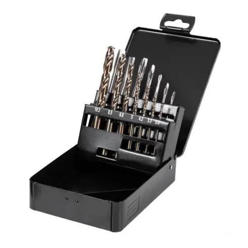 Jeu de tarauds/forets hélicoïdaux pour avant-trous STIER M3-12